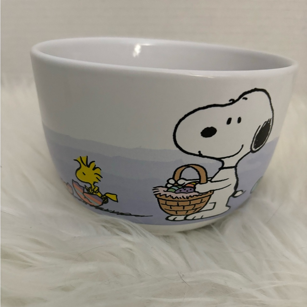 2021 Peanuts Snoopy Woodstock Ceramic Easter Soup/Mug
